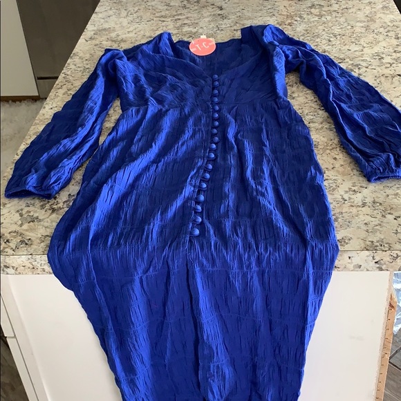 Blue Claire Vici button down dress - Picture 3 of 3